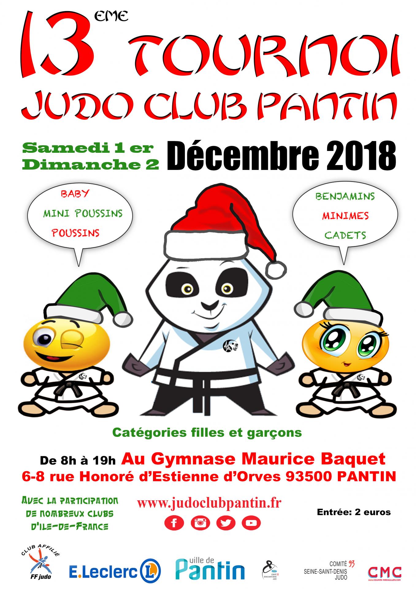 13 eme TOURNOI JUDO CLUB PANTIN