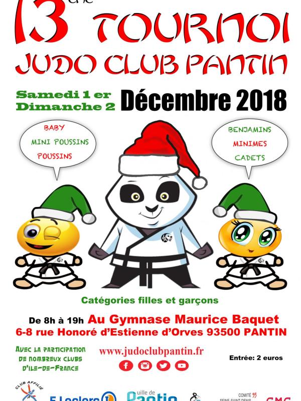 13 eme TOURNOI JUDO CLUB PANTIN