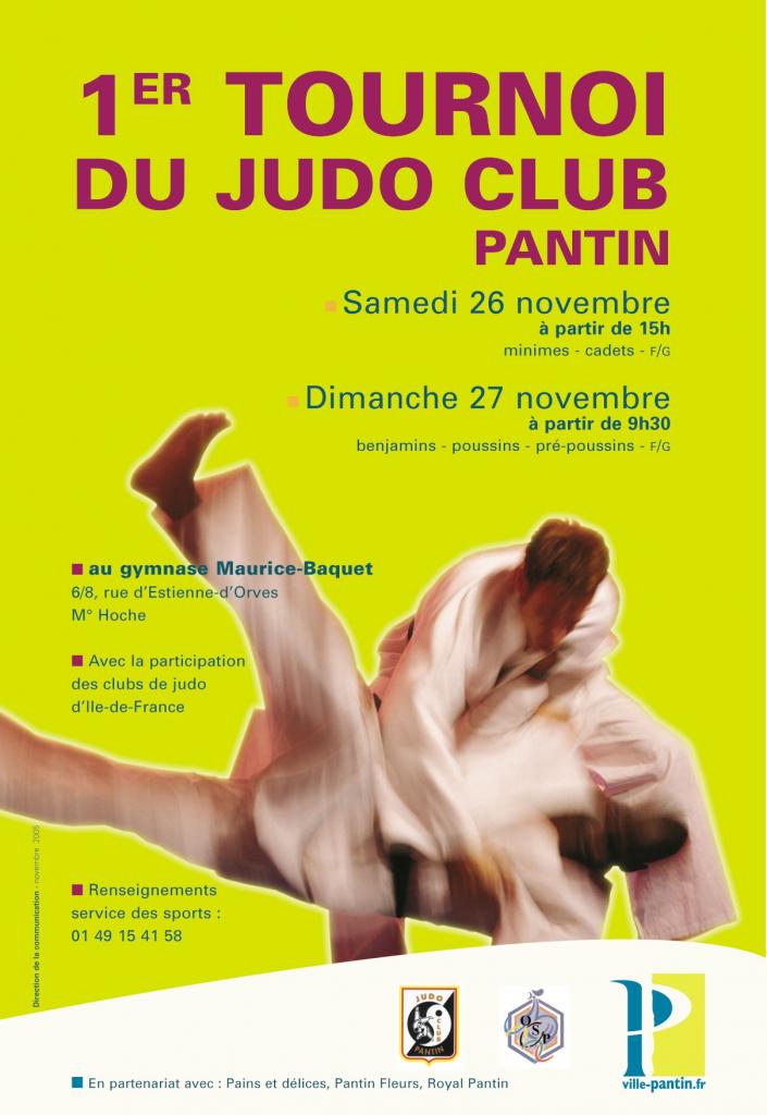 1er TOURNOI JUDO CLUB PANTIN