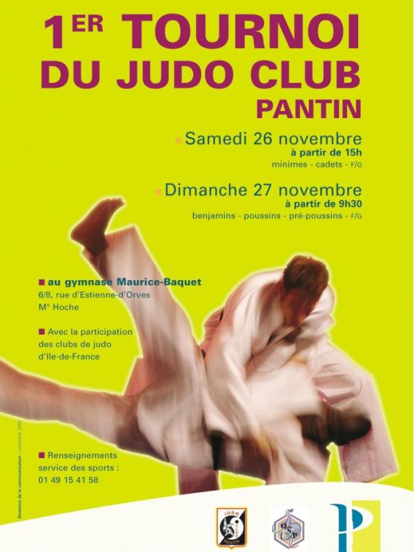 1er TOURNOI JUDO CLUB PANTIN