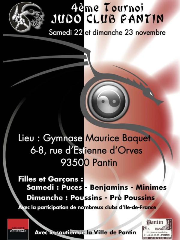 4e TOURNOI JUDO CLUB PANTIN
