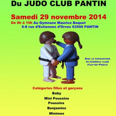 Affiches Tournois Judo Club Pantin