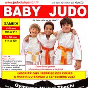 Recto affiche a4 baby judo thechi 2023 2024