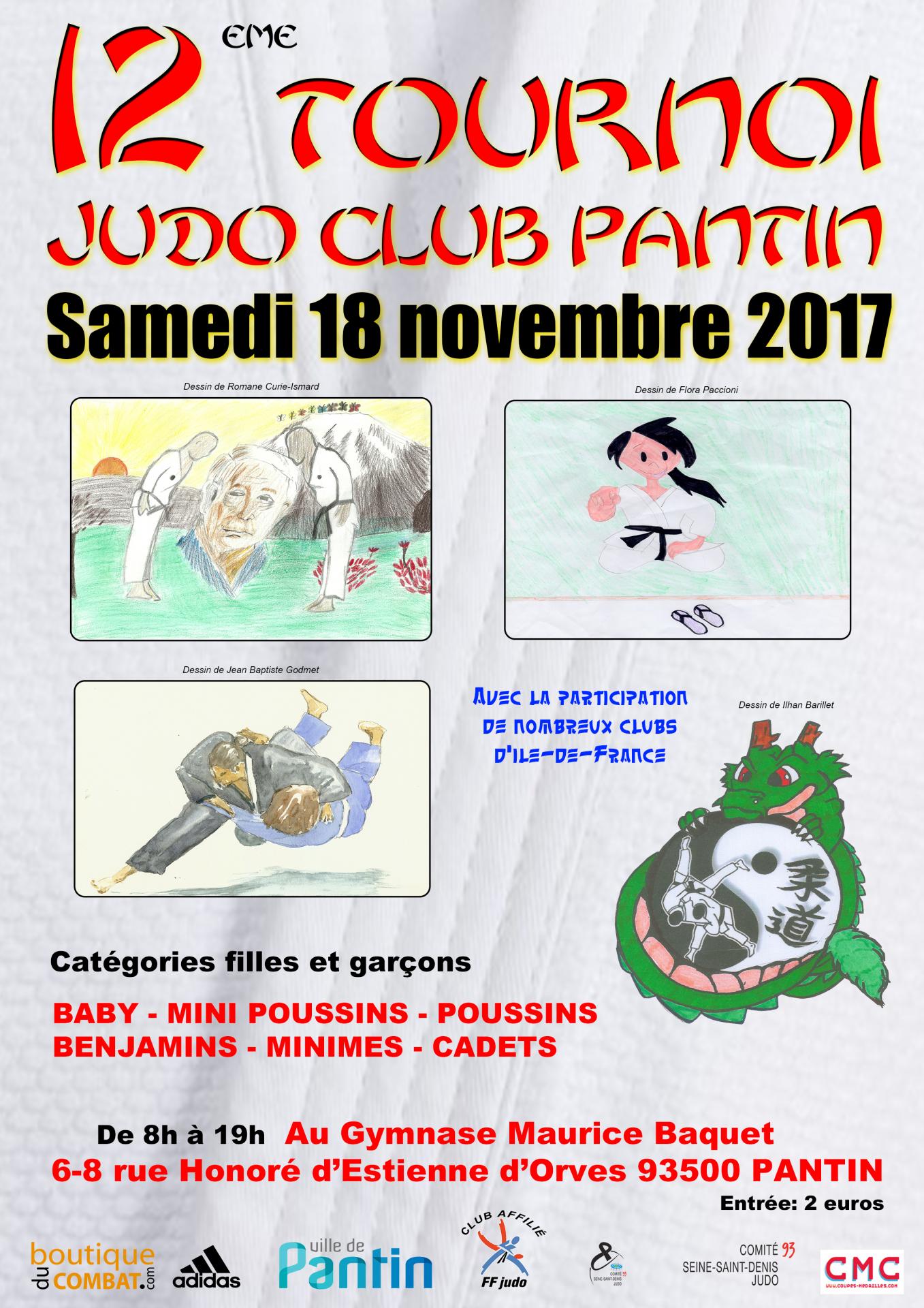 12 eme tournoi a4 2017 judo club pantin