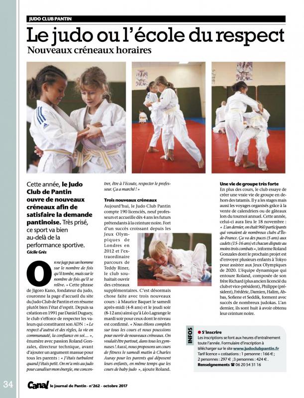 Judo canalpantin oct2017